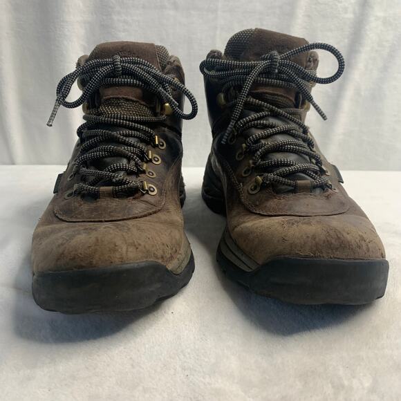Timberland Mens White Ledge Mid Waterproof Hiking Boots Sz 11 Brown Black Forest - Picture 4 of 9